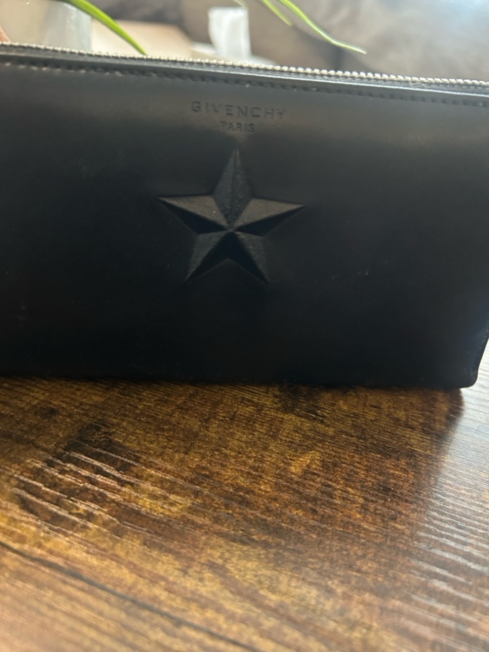 Givenchy Black Embossed Star Leather Long Zip Around Wallet — NWT - Picture 16 of 16